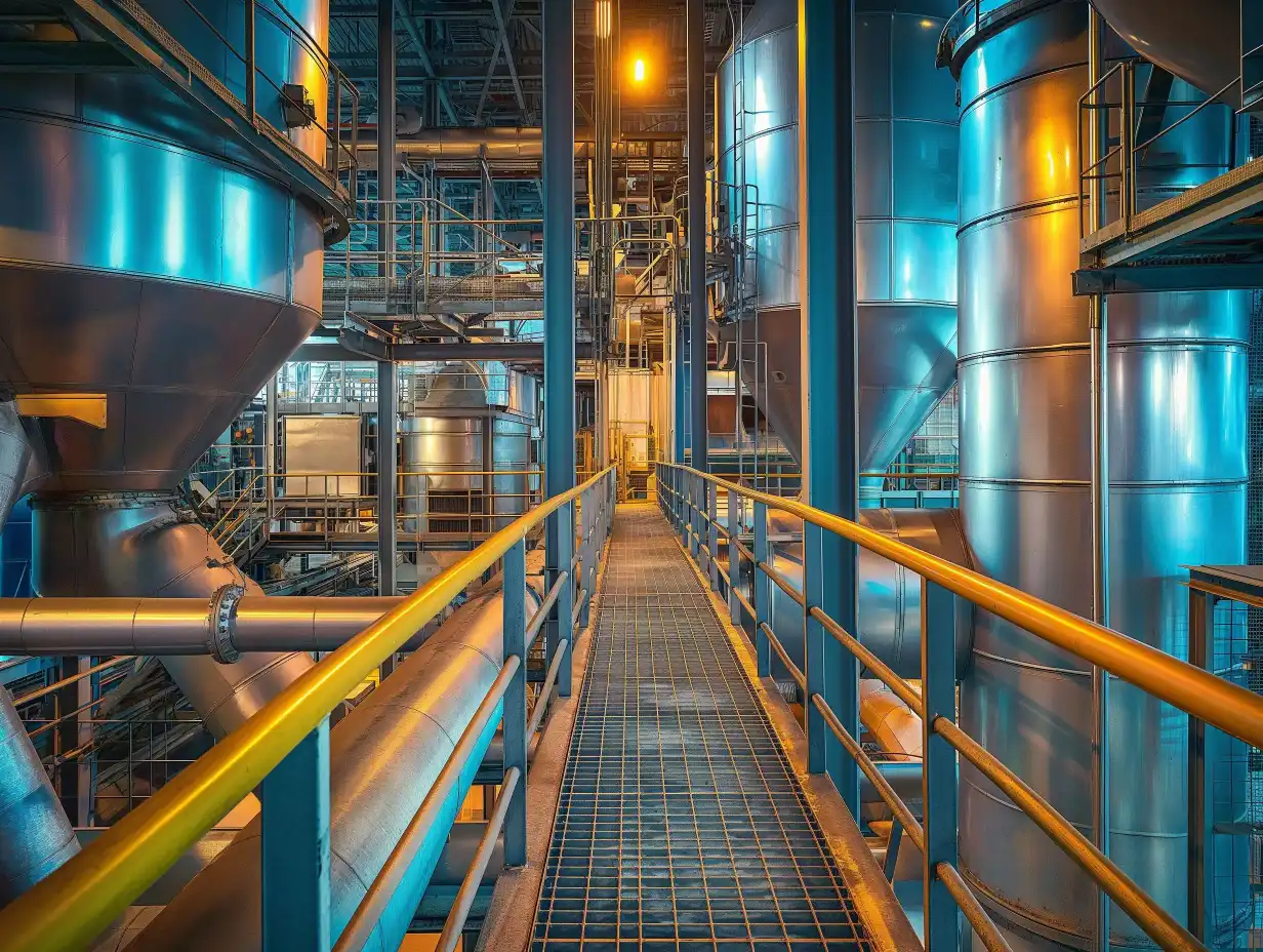 Nowoczesny obiekt przemysłowy.