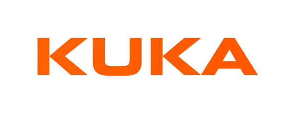 Logo KUKA - producenta robotów przemysłowych.